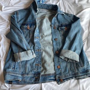 Oversized jean jacket